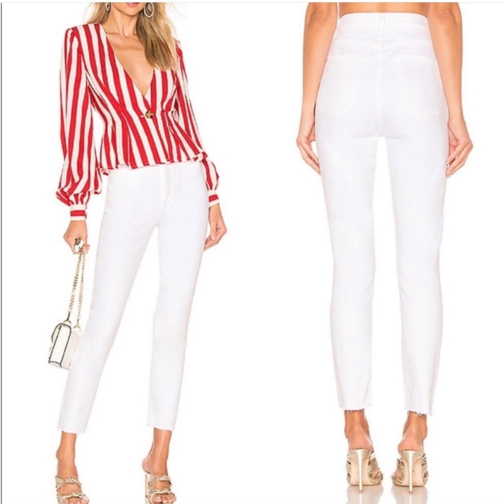AGOLDE White Nico High Rise Slim Fit Skinny Jean Size 30